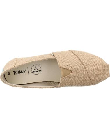Zapatos TOMS  de Hombre ALPARGATAS HOMBRE MODELO 124480 COLOR BEIS  NATURAL