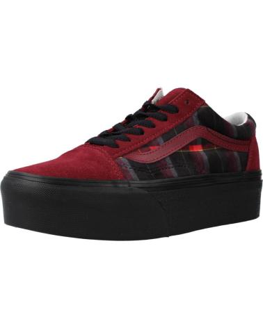 Zapatillas deporte VANS OFF THE WALL  de Mujer VN0A7Q5M02Y1 COLOR BURDEOS BLAC  BLACK