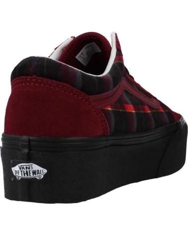 Zapatillas deporte VANS OFF THE WALL  de Mujer VN0A7Q5M02Y1 COLOR BURDEOS BLAC  BLACK