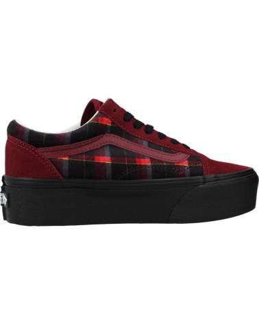 Zapatillas deporte VANS OFF THE WALL  de Mujer VN0A7Q5M02Y1 COLOR BURDEOS BLAC  BLACK