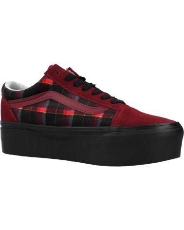 Zapatillas deporte VANS OFF THE WALL  de Mujer VN0A7Q5M02Y1 COLOR BURDEOS BLAC  BLACK