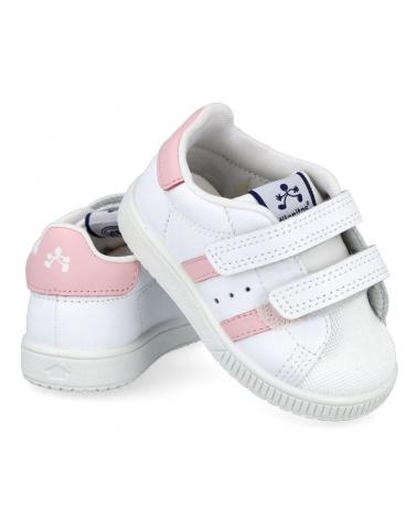 TITANITOS NEW SMASH L750 SPORTS SNEAKERS WITH VELCRO WHITE PINK BLANCO - ROSA