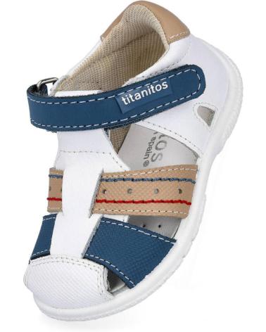boy Sandals TITANITOS - L671 FALCO SANDALIAS NIN BLANCO