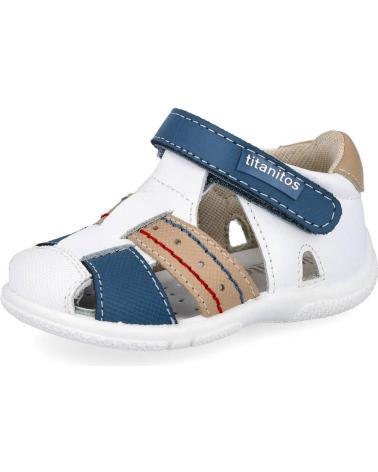 boy Sandals TITANITOS - L671 FALCO SANDALIAS NIN BLANCO