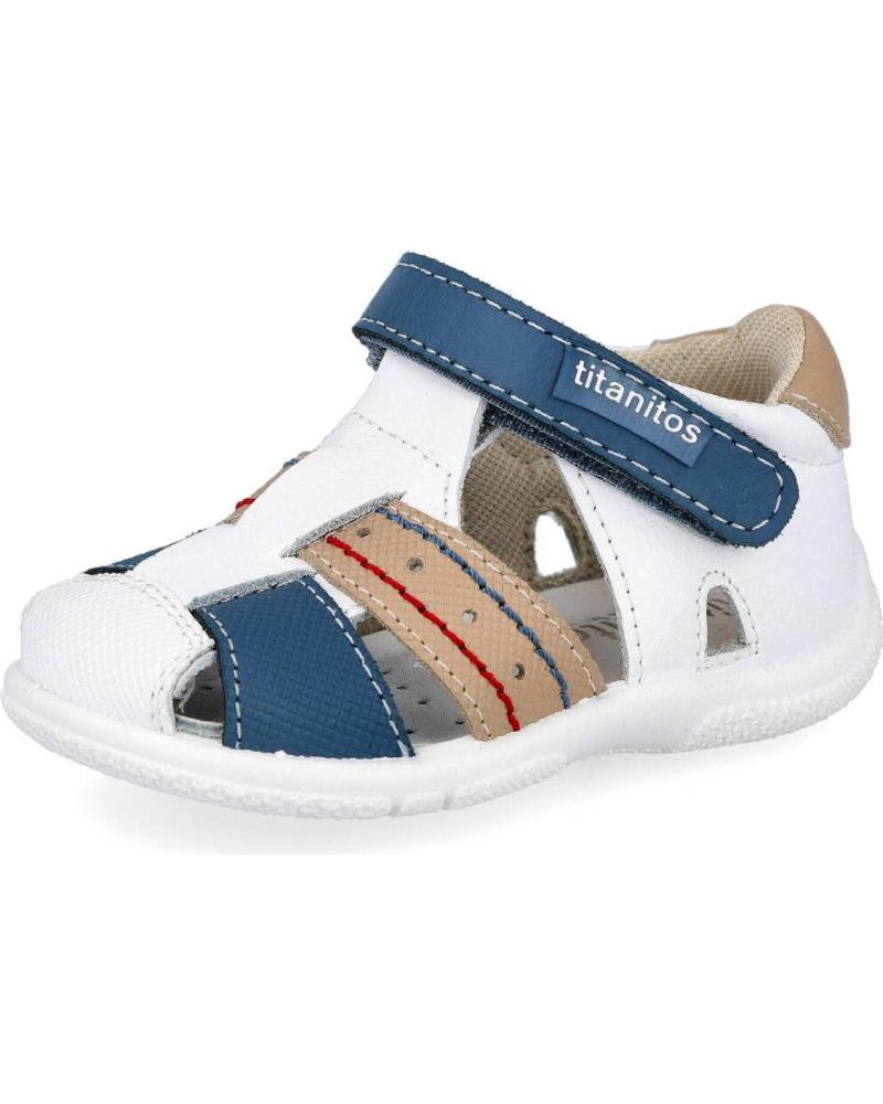 boy Sandals TITANITOS - L671 FALCO SANDALIAS NIN BLANCO
