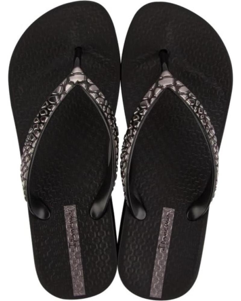 IPANEMA - CHANCLAS MUJER PLATAFORMA IP 83471 NEGRA CON DETALLE EN PL VARIOS COLORES