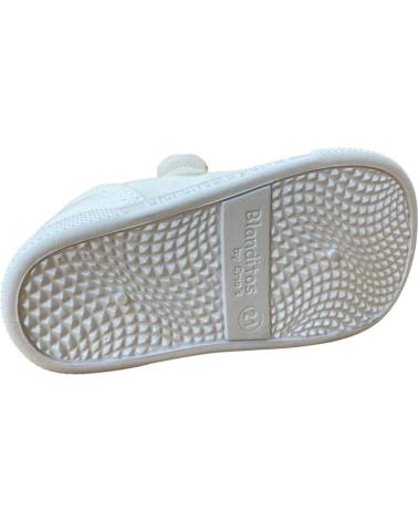 Deportivas CRIOS  de Niña y Niño BLANDITOS DE LONA CEREZA  BLANCO