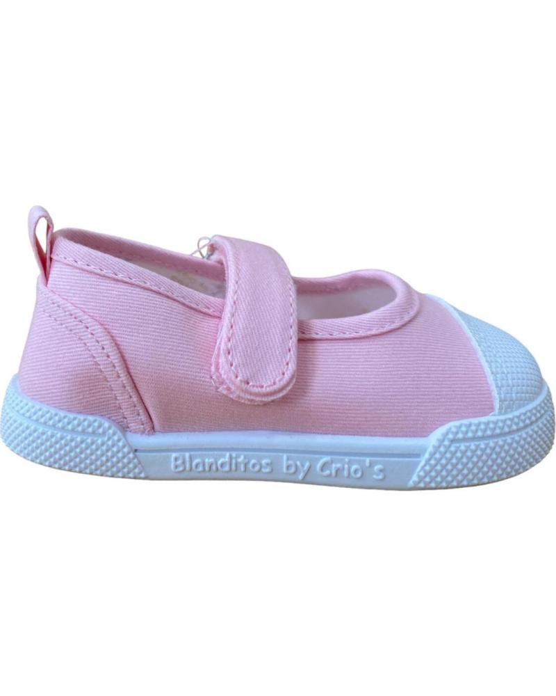 Deportivas CRIOS  de Niña BLANDITOS DE LONA CEREZA  ROSA