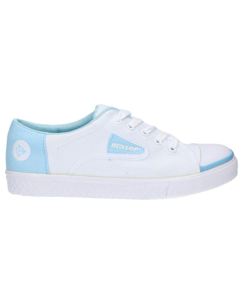 Deportivas De Mujer DUNLOP 35000 BLANCO CELESTE