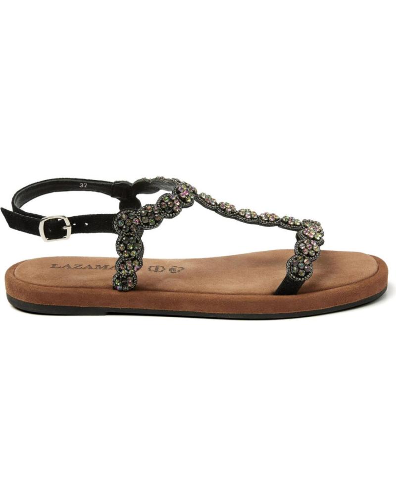 Woman and girl Sandals LAZAMANI SANDALIA DE TIRAS  BLACK