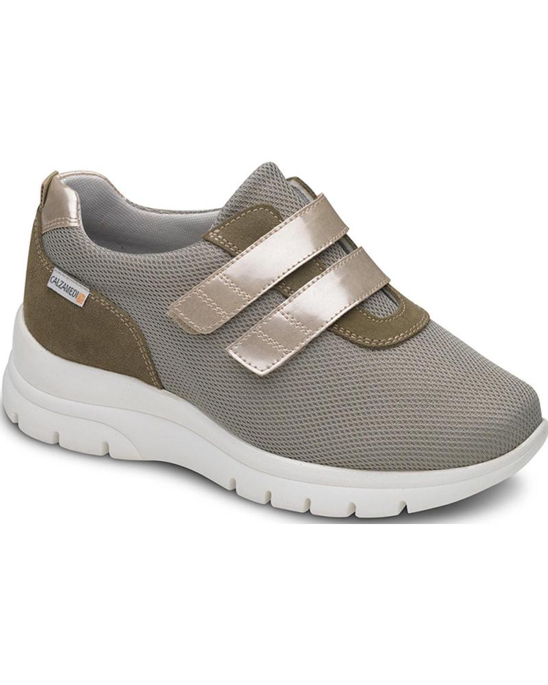 Sneaker CALZAMEDI  für Damen DEPORTIVAS ORTOPEDICAS 0764 PIE DIABETICO  KAKI