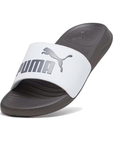 PUMA CHANCLAS POPCAT 20 GRIS DARK COAL FLIP FLOP 372279-36 BLANCO