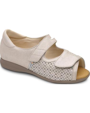 Sandalias CALZAMEDI  de Mujer SANDALIA ORTOPEDICA TROQUELADA  BEIG