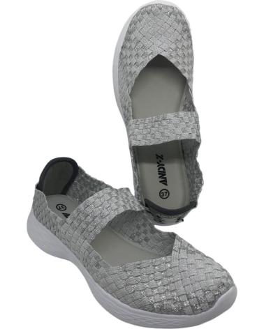 Sneaker ANDY-Z  für Damen ZAPATILLA CONFORT MUJER AZ-2321  PLATA