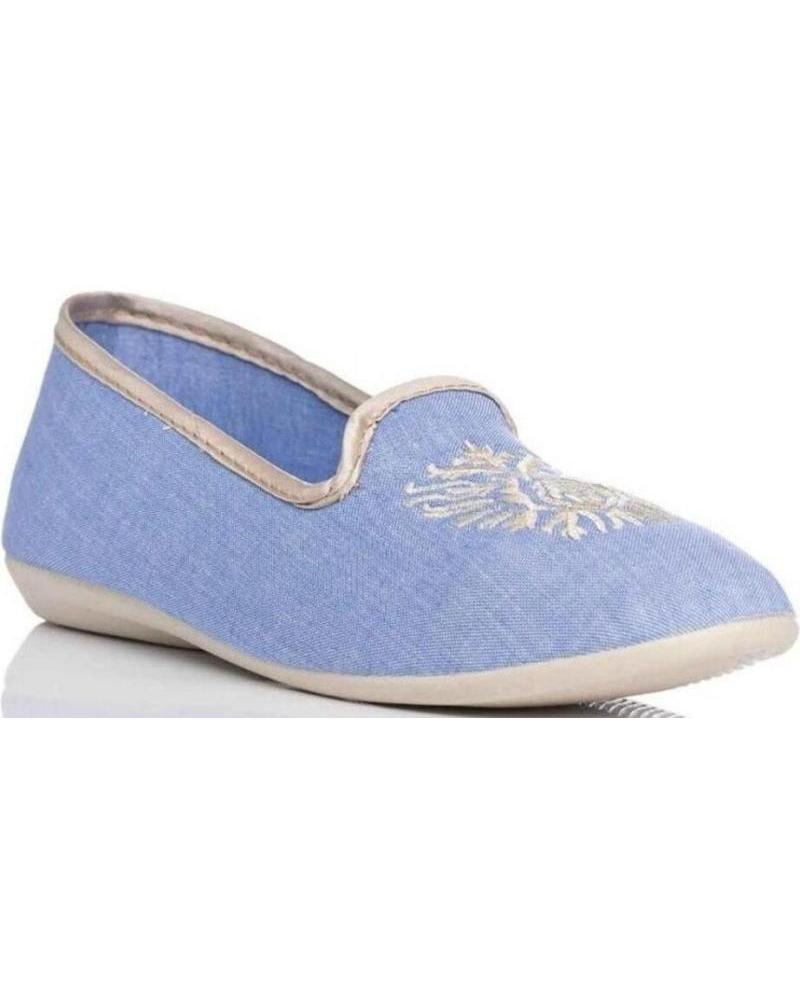 Pantofole NORTEÑAS  per Donna ZAPATILLAS CASA CERRADAS NORTENAS VARIOS 1098025  AZUL CLARO