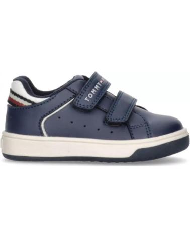 girl and boy Trainers TOMMY HILFIGER LOW CUT VELCRO SNEAKER BLUE-OFF WHITE TOMMY HILFIGUER MODELO  MULTICOLOR