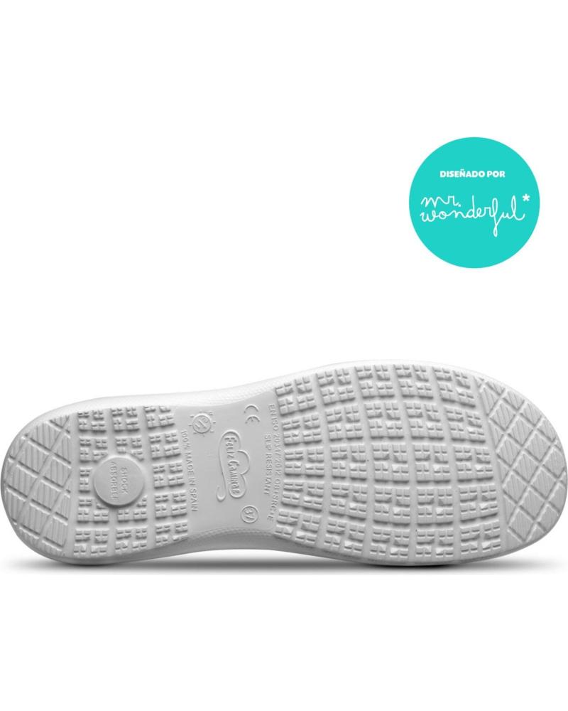 Zuecos De Mujer FELIZ CAMINAR ZUECOS ZUECO WONDERFUL BLANCO BLANCO