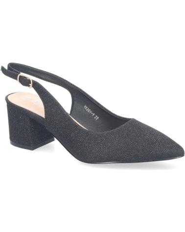 Zapatos de tacón LETS SECRET  de Mujer ZAPATO DE SALN PARA MUJER DISEO ELEGANTE CON TACN ABIERTO PO  NEGRO