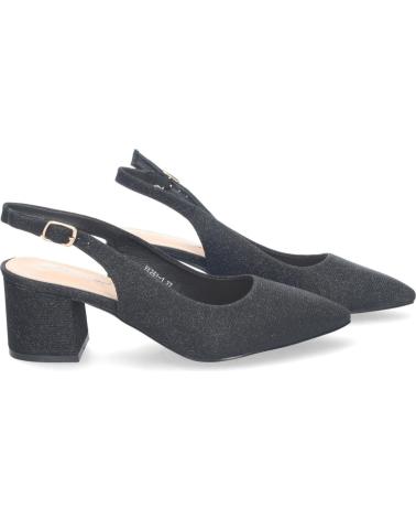 Zapatos de tacón LETS SECRET  de Mujer ZAPATO DE SALN PARA MUJER DISEO ELEGANTE CON TACN ABIERTO PO  NEGRO