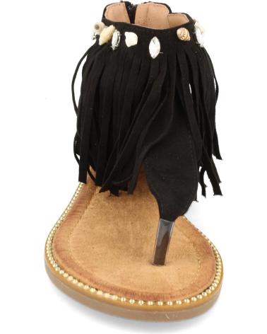 Sandalias LETS SECRET  de Mujer SANDALIAS PLANAS CON FLECOS SANDALIAS CON FLECOS SANDALIAS N  NEGRO