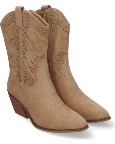 Botas LETS SECRET  de Mujer BOTN DE TACN CAMPERO PARA MUJER ESTILO VAQUERO ELEGANTES CON  ROSA