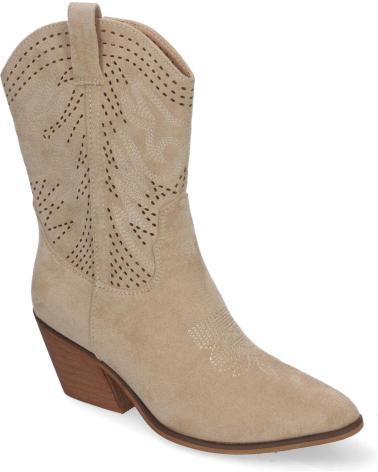 Botas LETS SECRET  de Mujer BOTN DE TACN CAMPERO PARA MUJER ESTILO VAQUERO ELEGANTES CON  BEIGE