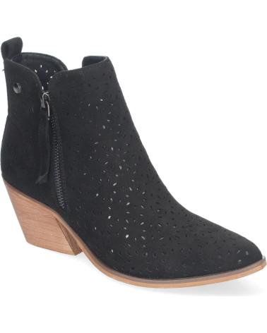 Botines LETS SECRET  de Mujer BOTINES DE TACN CAMPERO PARA MUJER PRIMAVERA VERANO ELEGANTE  NEGRO