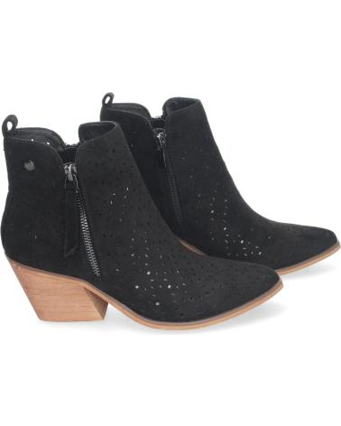 Botines LETS SECRET  de Mujer BOTINES DE TACN CAMPERO PARA MUJER PRIMAVERA VERANO ELEGANTE  NEGRO