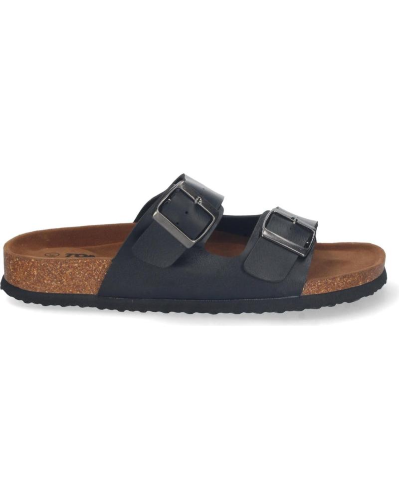 Sandalias LETS SECRET  de Hombre SANDALIA DE DOBLE PALA FINA CON PISO DE BIO PLANTA ANATMICA  NEGRO