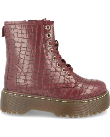 Botines LETS SECRET  de Mujer BOTN DE MUJER CON PLATAFORMA GRABADO EFECTO COCODRILO CIERRE  AZUL