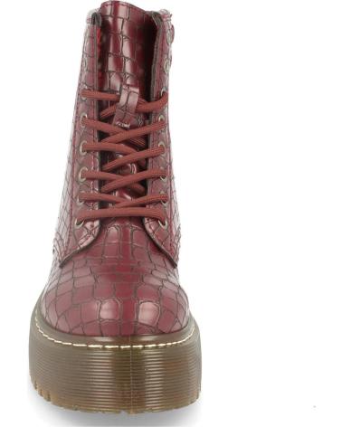 Botines LETS SECRET  de Mujer BOTN DE MUJER CON PLATAFORMA GRABADO EFECTO COCODRILO CIERRE  AZUL