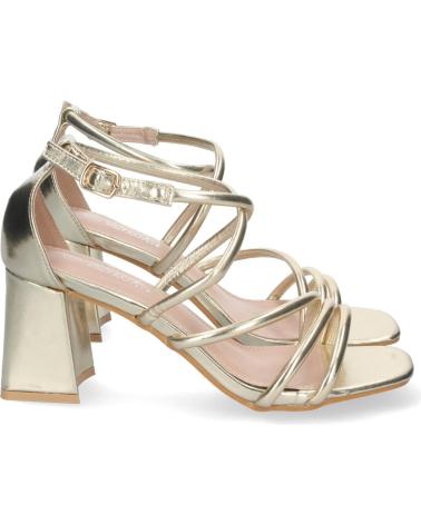 Sandalias LETS SECRET  de Mujer SANDALIA DORADA DE TACN PARA MUJER CMODO CON TIRAS FINAS CRU  AMARILLO