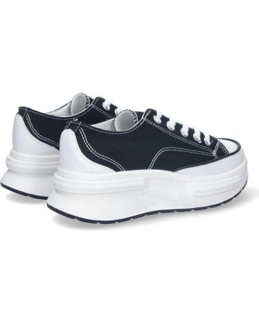 Zapatillas deporte LETS SECRET  de Mujer BOTAS TIPO TENIS BOTAS AL ESTILO CONVERS ZAPATILLAS TIPO BOT  NEGRO