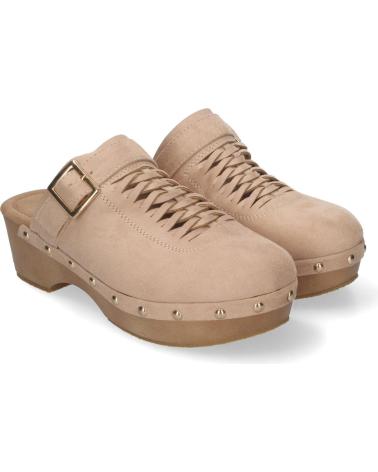 Zuecos LETS SECRET  de Mujer ZUECO DE TACN PARA MUJER CMODOS Y ELEGANTES DETALLES DE TACH  BEIGE
