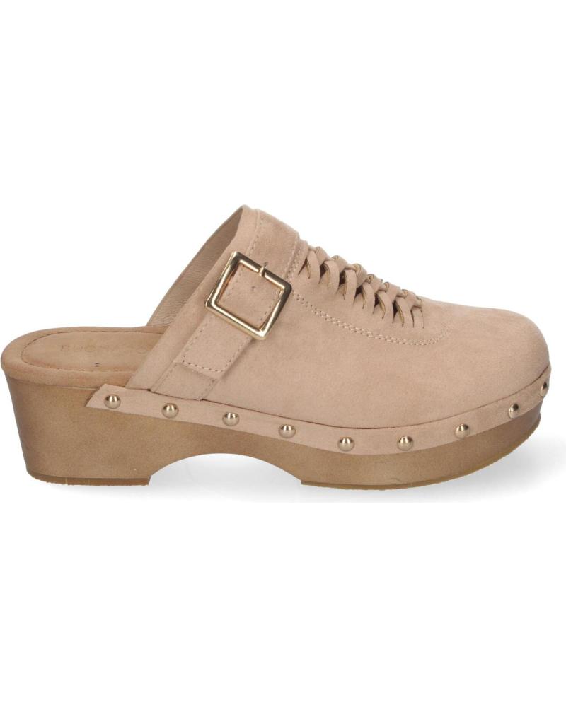 Zuecos LETS SECRET  de Mujer ZUECO DE TACN PARA MUJER CMODOS Y ELEGANTES DETALLES DE TACH  BEIGE