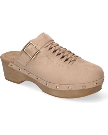 Zuecos LETS SECRET  de Mujer ZUECO DE TACN PARA MUJER CMODOS Y ELEGANTES DETALLES DE TACH  BEIGE