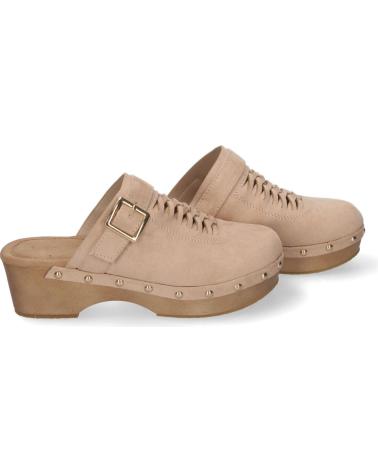 Zuecos LETS SECRET  de Mujer ZUECO DE TACN PARA MUJER CMODOS Y ELEGANTES DETALLES DE TACH  BEIGE