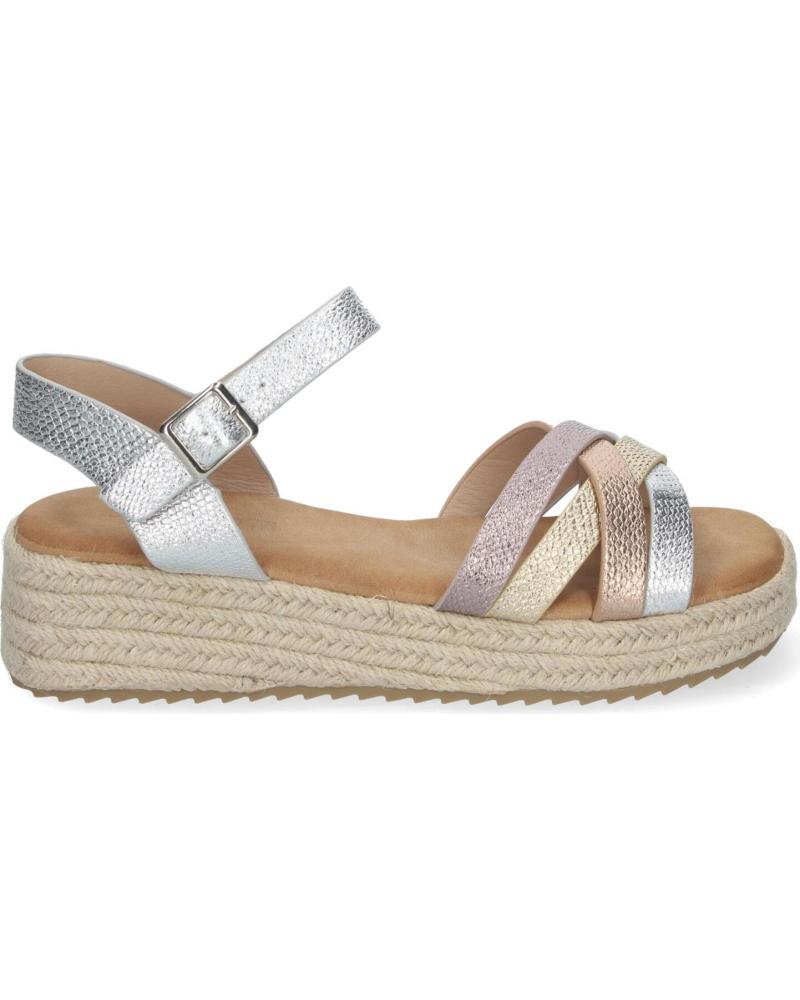 Sandalias LETS SECRET  de Mujer SANDALIAS PLANAS PARA MUJER CON YUTE ELEGANTES Y CMODAS CON  PLATEADO