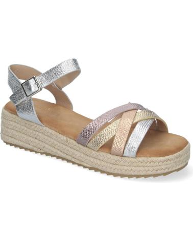Sandalias LETS SECRET  de Mujer SANDALIAS PLANAS PARA MUJER CON YUTE ELEGANTES Y CMODAS CON  PLATEADO