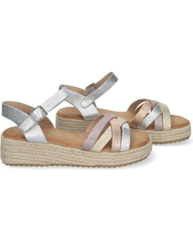 Sandalias LETS SECRET  de Mujer SANDALIAS PLANAS PARA MUJER CON YUTE ELEGANTES Y CMODAS CON  PLATEADO