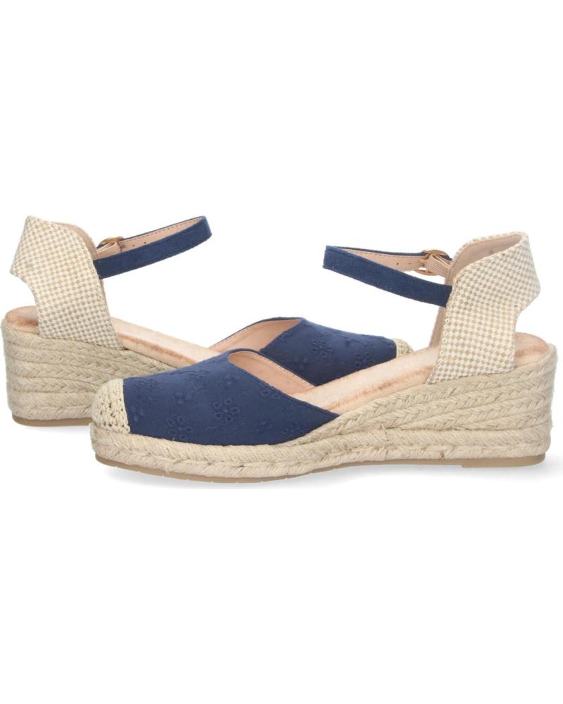 Alpargatas Mujer Alpargatas CuÃ±a Azul Tobillo Alpargatas Mujer