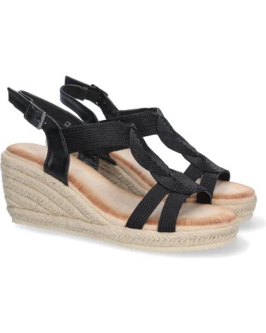 Sandalias LETS SECRET  de Mujer SANDALIAS TIPO ALPARGATAS PARA MUJER ALPARGATAS NEGRAS ALPAR  NEGRO