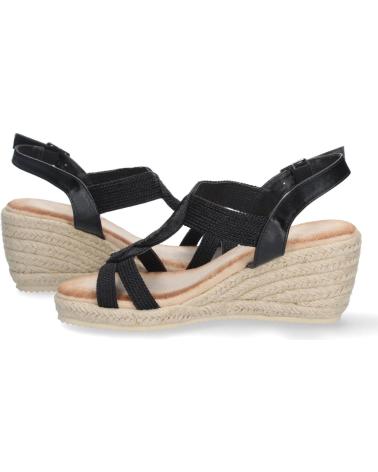Sandalias LETS SECRET  de Mujer SANDALIAS TIPO ALPARGATAS PARA MUJER ALPARGATAS NEGRAS ALPAR  NEGRO