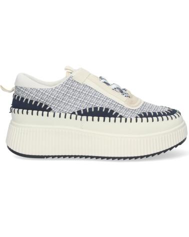 Deportivas LETS SECRET  de Mujer y Niña ZAPATILLAS CASUAL PARA MUJER CON PLATAFORMA DENTADA DISEO EL  AZUL