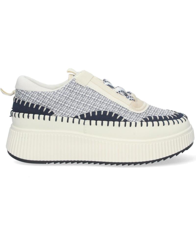 Deportivas LETS SECRET  de Mujer y Niña ZAPATILLAS CASUAL PARA MUJER CON PLATAFORMA DENTADA DISEO EL  AZUL