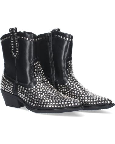 Woman Mid boots LETS SECRET BOTN DE MUJER CON TACN DE PUNTA FINA ADORNADO CON TACHUELAS  NEGRO