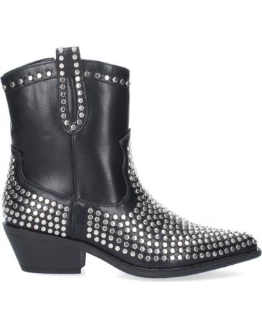 Woman Mid boots LETS SECRET BOTN DE MUJER CON TACN DE PUNTA FINA ADORNADO CON TACHUELAS  NEGRO