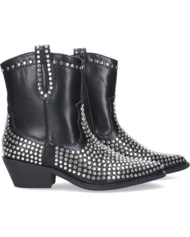 Woman Mid boots LETS SECRET BOTN DE MUJER CON TACN DE PUNTA FINA ADORNADO CON TACHUELAS  NEGRO