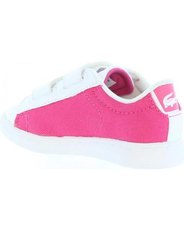 Sapatilhas de Menina e Menino LACOSTE 33SPI1000 CARNABY F50 PNK-WHT