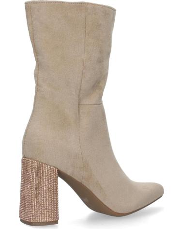 Botines LETS SECRET  de Mujer BOTN PARA MUJER DE TACN DECORADO CON STRASS DE PUNTA FINA Y  BEIGE